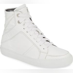 Zadig & Voltaire Flash High Top Sneaker White Size 8